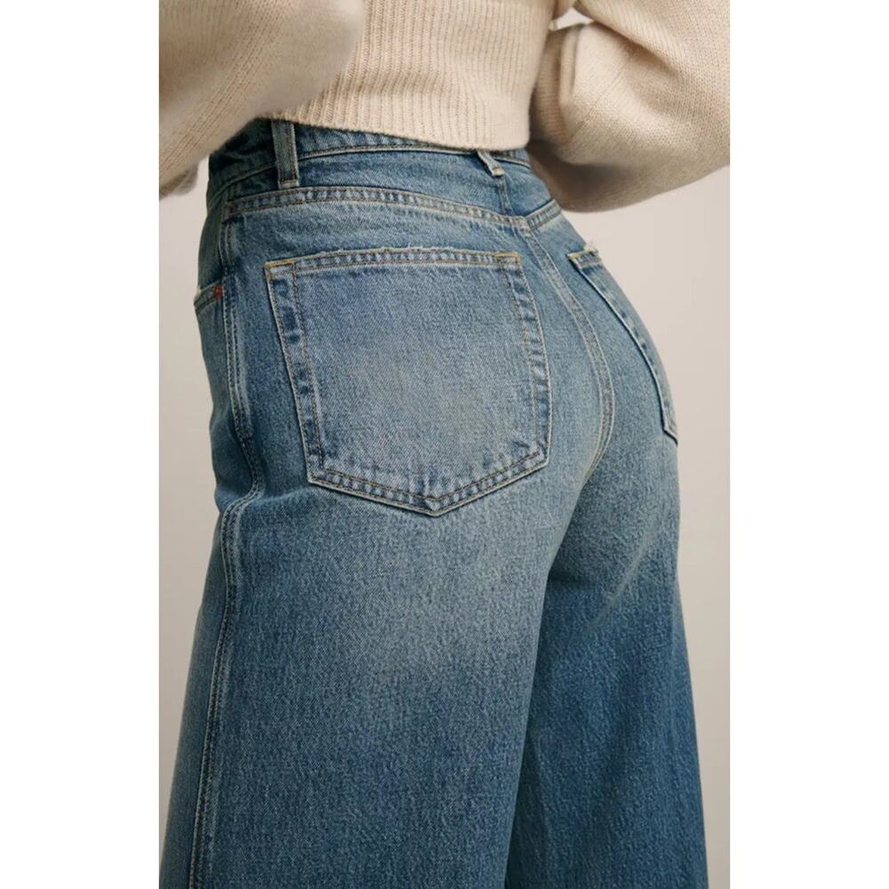 Reformation Penney High Rise Relaxed Wide Leg Jeans 28" Waist NEW $198 - Picture 4 of 16